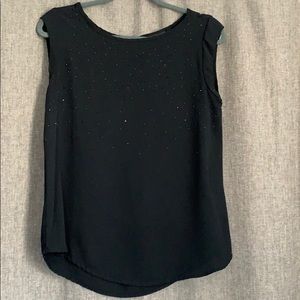 Black Apt 9 blouse with black accent gems
